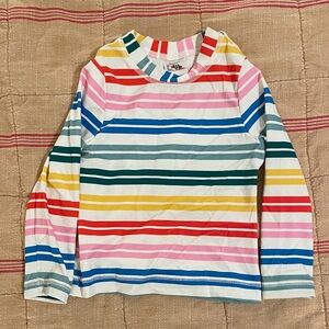 Hanna Andersson Candy Striped Long Sleeve Rash Guard, size 3